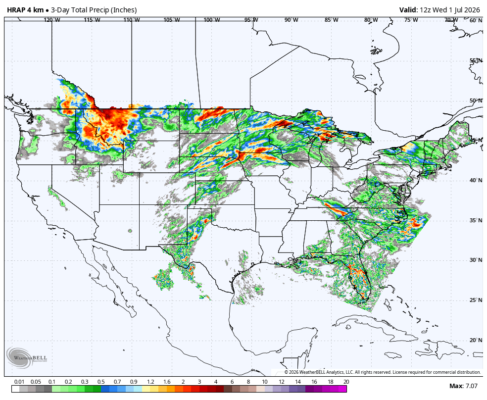 3-day rainfall ending 8 am July 1