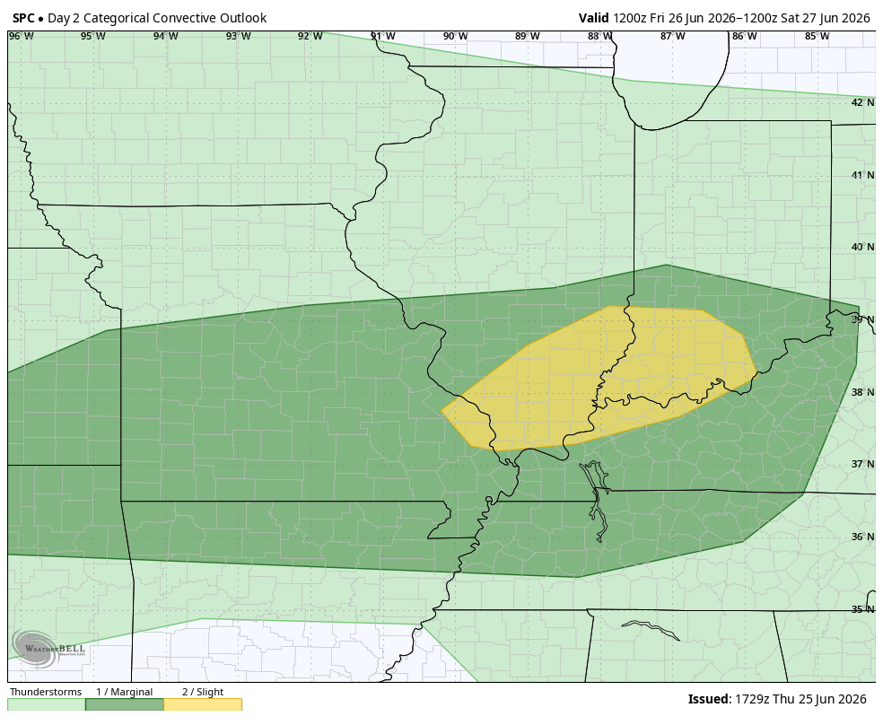 Friday's Severe Weather outlook for the Ohio valley